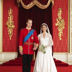Foto oficial de la boda de los Duques de Cambridge
