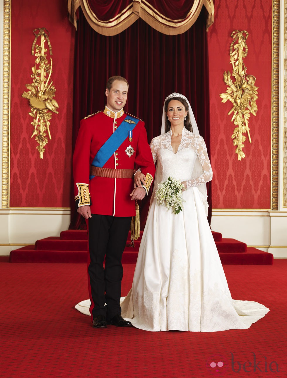 Foto oficial de la boda de los Duques de Cambridge