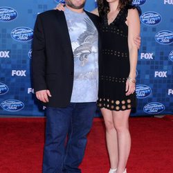 Jack Black y Tanya Haden en la final de 'American Idol'