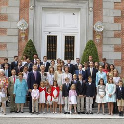 Foto de familia de la primera comunión de Miguel Urdangarín