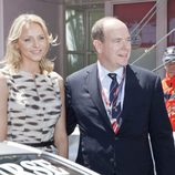 Alberto II de Mónaco y Charlene Wittstock en el Gran Premio de Fórmula 1 de Mónaco