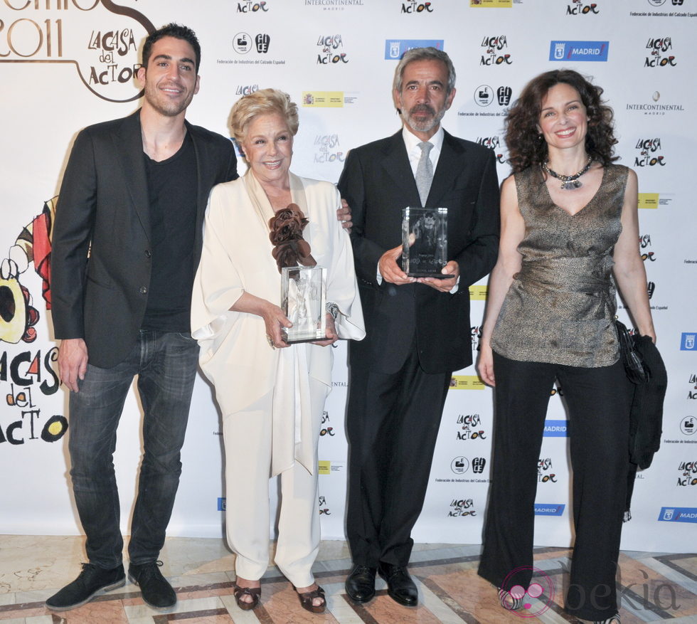Miguel Ángel Silvestre, Lola Herrera, Imanol Arias y Silvia Marsó en 'La Casa del Actor'