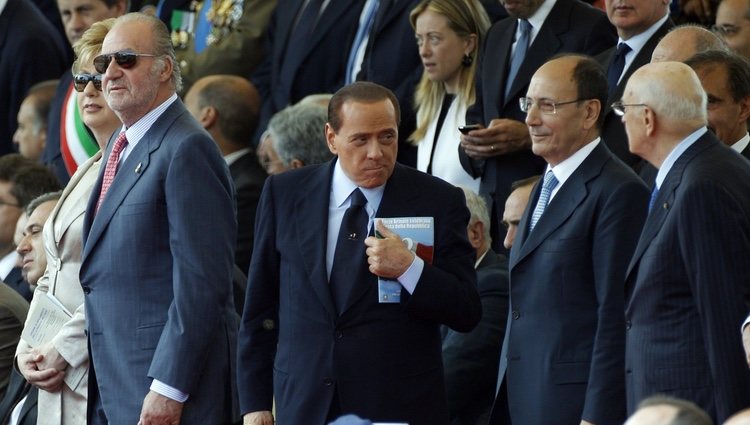 El Rey, Berlusconi y otros mandatarios en Roma
