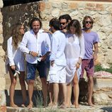 Andrea Casiraghi con unos amigos en Ibiza
