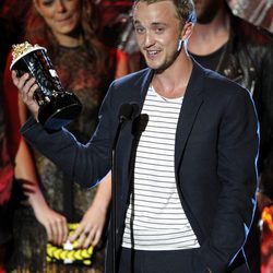 Tom Felton recoge un premio en los MTV Movie Awards 2011