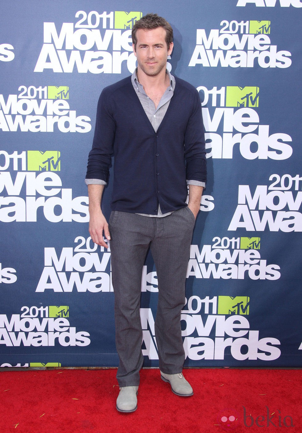 Ryan Reynolds en la alfombra roja de los MTV Movie Awards 2011