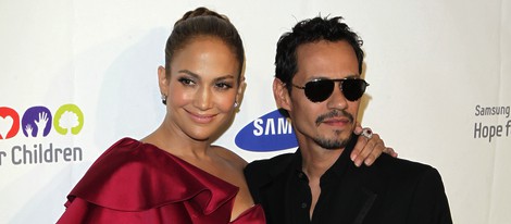 Jennifer Lopez y Marc Anthony en 'Hope for Children'