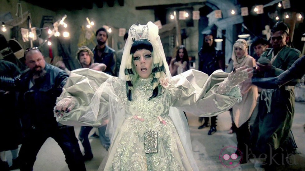 Lady Gaga en el videoclip de 'Judas'
