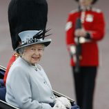 La Reina Isabel II en el desfile 'Trooping the colour'