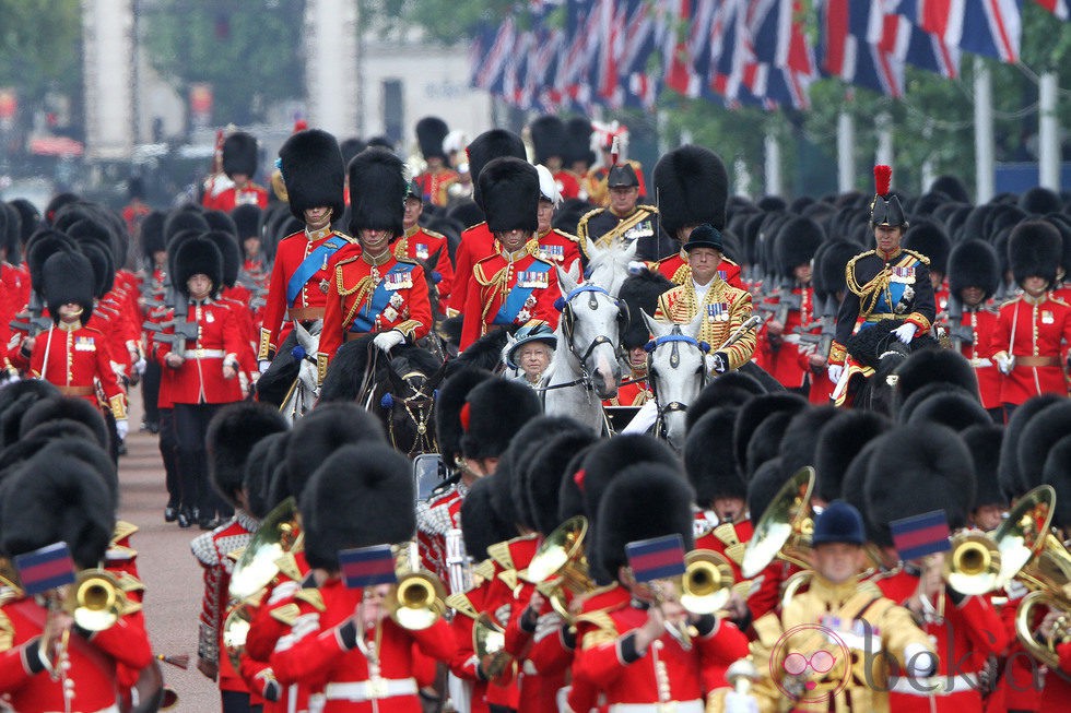 La Familia Real en el desfile 'Trooping the colour'