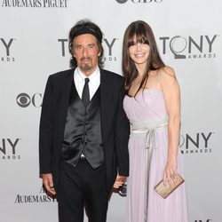 Al Pacino y Lucia Sola en los Premios Tony 2011