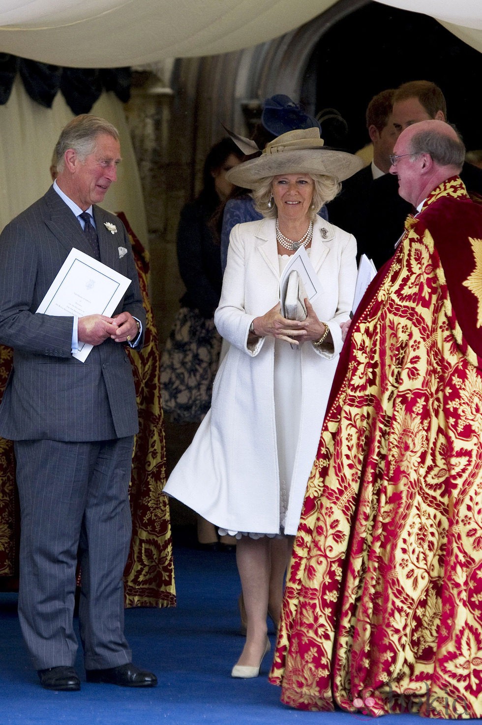 El Príncipe Carlos y la Duquesa de Cornualles en el Castillo de Windsor