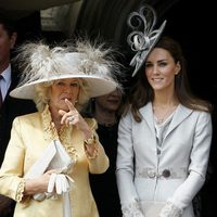 Camilla Parker Bowles y Catherine Middleton en la Orden de la Jarretera