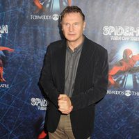 Liam Neeson en el estreno del musical de 'Spider-Man'