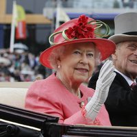 La Reina Isabel II y el Príncipe Felipe en Ascot
