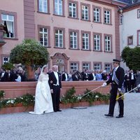 La Princesa Natalia y Alexander Johannsman agasajados tras su boda