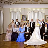 Foto de familia de la boda de la Princesa Natalia