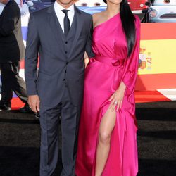 Lewis Hamilton y Nicole Scherzinger en el estreno de 'Cars 2'