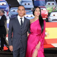 Lewis Hamilton y Nicole Scherzinger en el estreno de 'Cars 2'