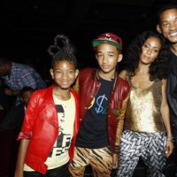 Willow, Jaden, Jada y Will Smith en los Bet Awards 2011