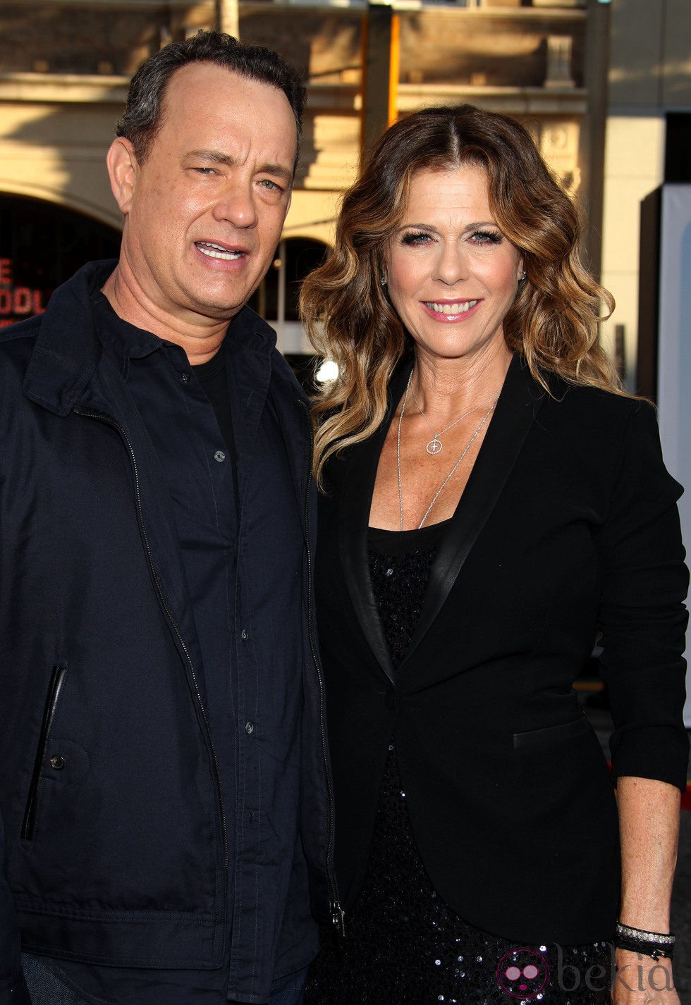 Tom Hanks y Rita Wilson en el estreno de 'Larry Crowne'
