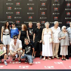 La familia Bardem en el Paseo de la Fama de Madrid