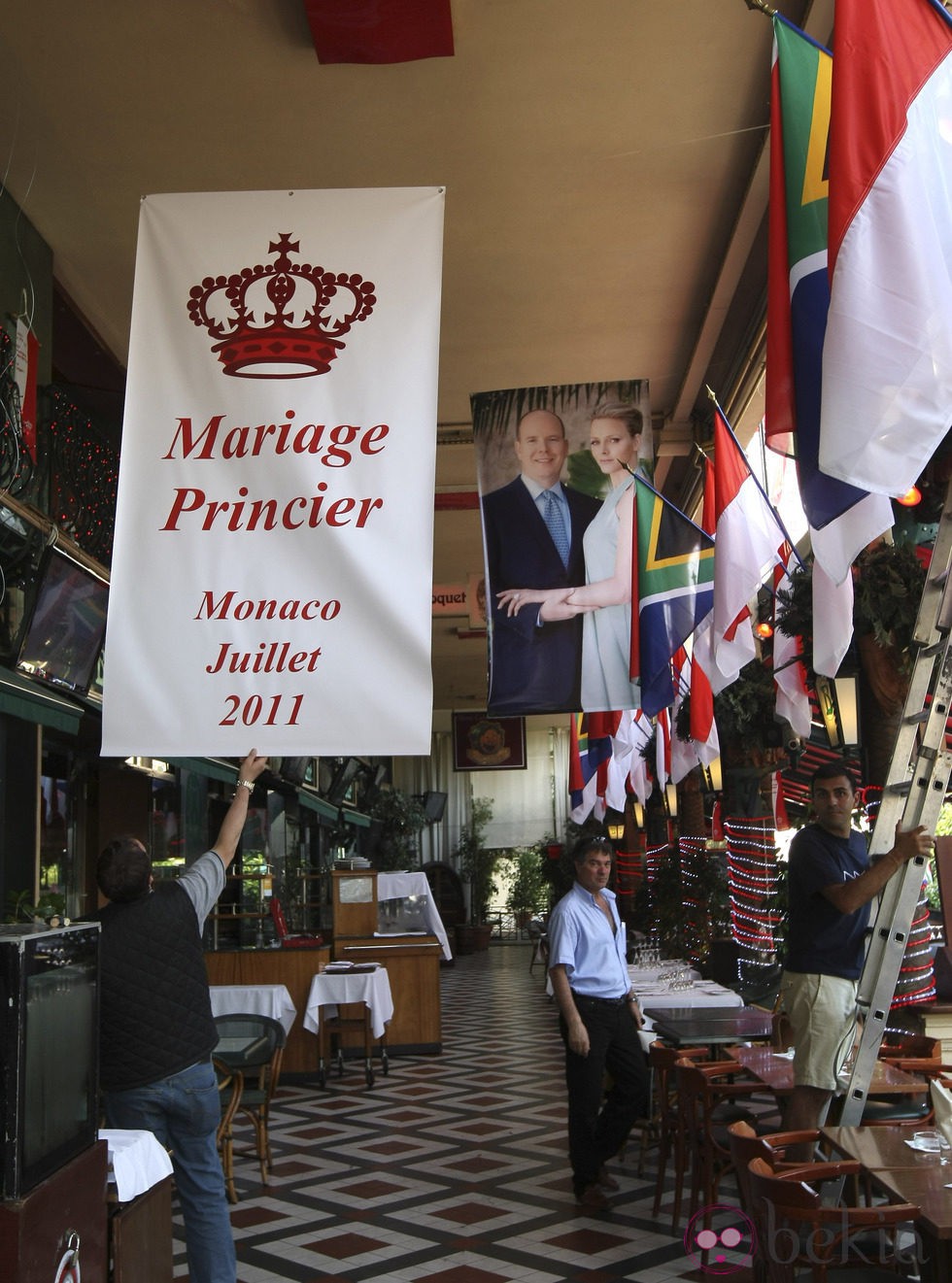 Restaurante engalanado por la boda de Alberto de Mónaco y Charlene Wittstock