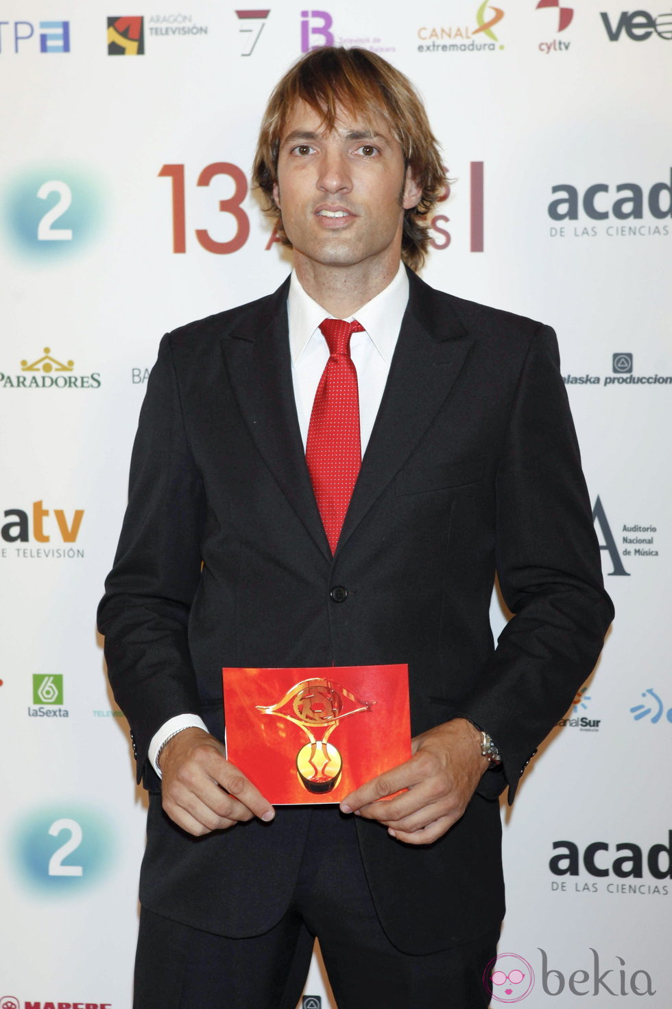 Ismael Beiro en los Premios de la Academia de Televisión
