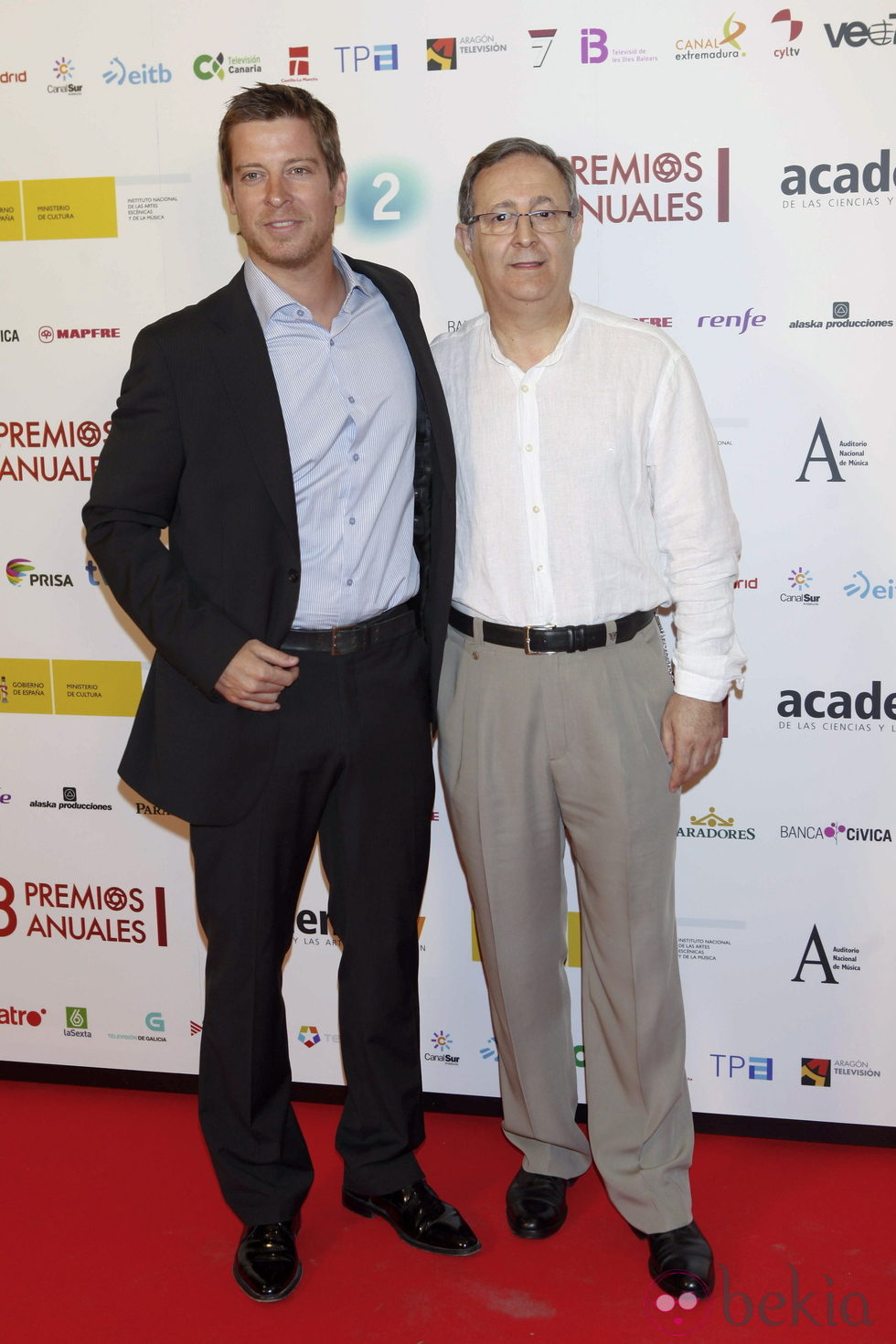 Manuel Baqueiro y José Antonio Sayagués en los Premios de la ATV