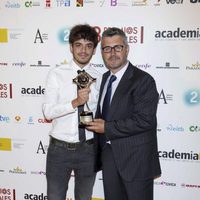 Miguel Ángel Oliver en los Premios de la Academia de Televisión