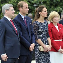 Los Duques de Cambridge con el Primer Ministro y la Primera Dama de Canadá
