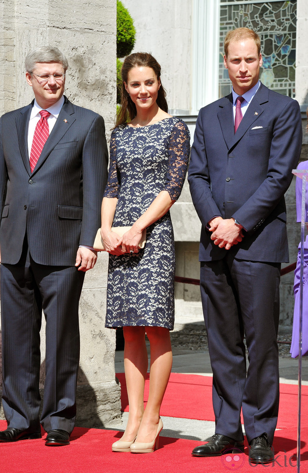 El Primer Ministro de Canadá con los Duques de Cambridge