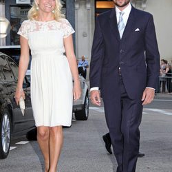 Haakon y Mette Marit de Noruega en la fiesta tras la boda de Alberto de Mónaco