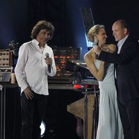 Alberto de Mónaco y Charlene Wittstock en el concierto de Jean-Michel Jarre