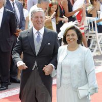 Los Príncipes de Serbia en la boda de Alberto y Charlene
