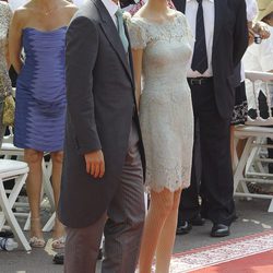 Pierre Casiraghi y Beatrice Borromeo en la boda de Alberto y Charlene