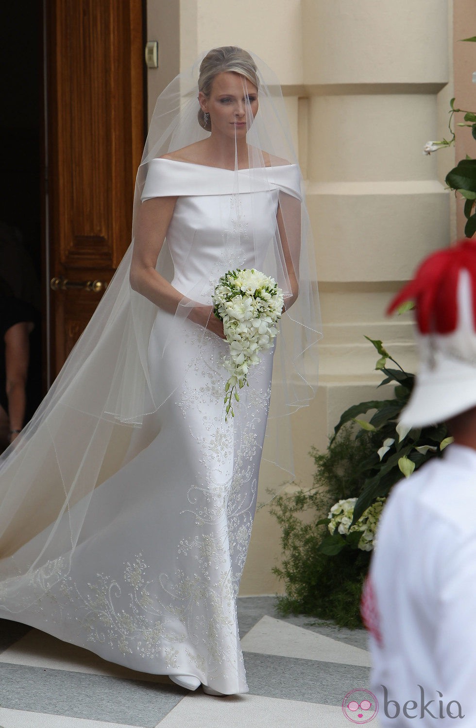 El vestido de novia de Charlene Wittstock: un Armani