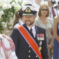 Haakon de Noruega en la boda de Alberto y Charlene de Mónaco