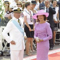 Los Reyes de Suecia en la boda de Alberto y Charlene de Mónaco