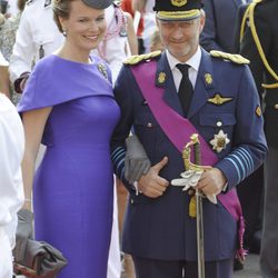 Felipe y Matilde de Bélgica en la boda de Alberto de Mónaco