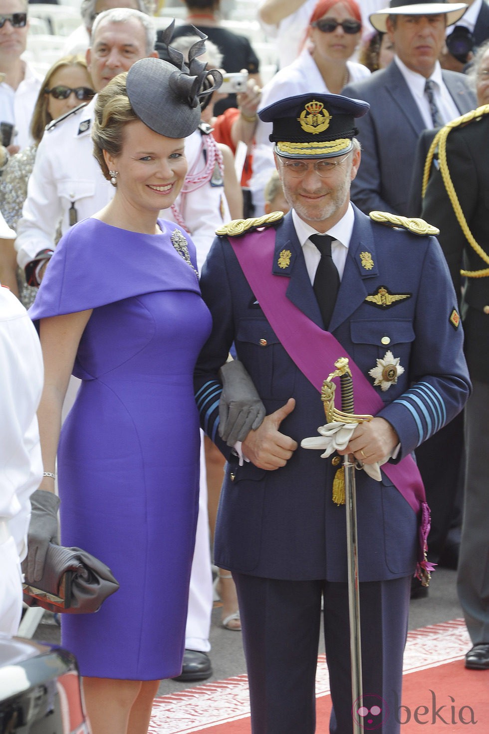 Felipe y Matilde de Bélgica en la boda de Alberto de Mónaco