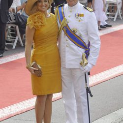 Guillermo y Máxima de Holanda en la boda de Alberto de Mónaco
