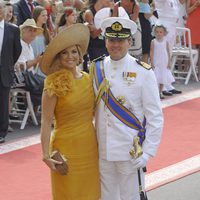 Guillermo y Máxima de Holanda en la boda de Alberto de Mónaco