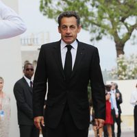 Nicolas Sarkozy en la boda religiosa de Alberto de Mónaco