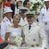 Charlene y Alberto de Mónaco tras su boda religiosa
