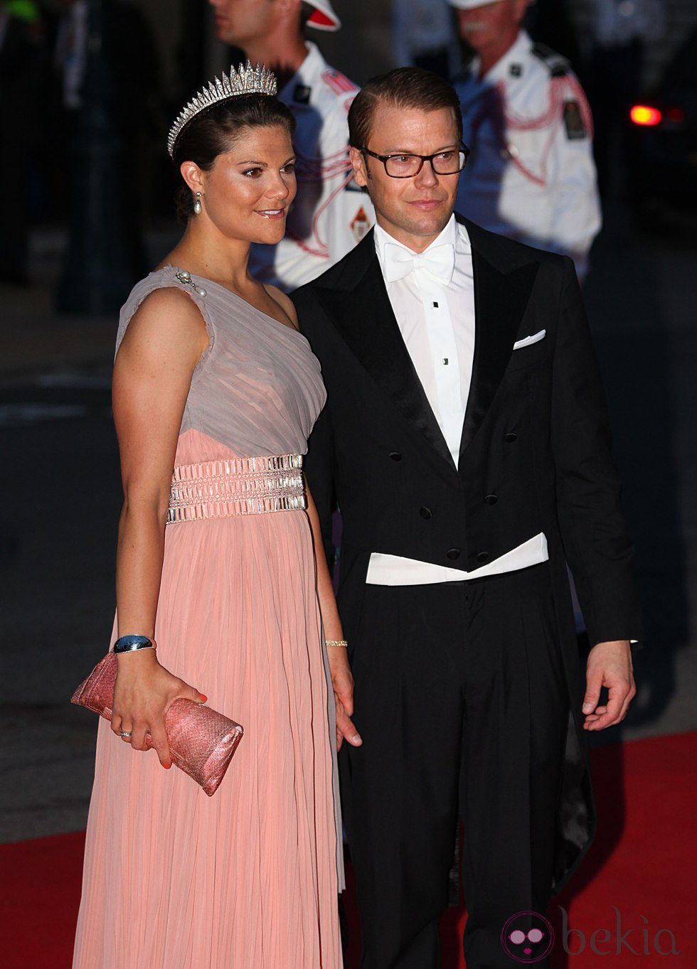 Daniel y Victoria de Suecia en la cena de gala tras la boda de Alberto de Mónaco
