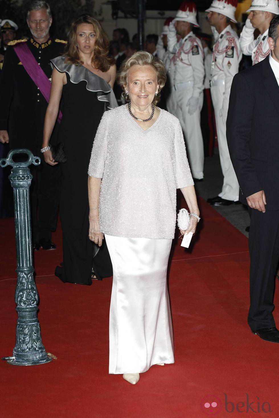 Bernadette Chirac en la cena de gala en la Opera Garnier de Mónaco