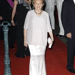 Bernadette Chirac en la cena de gala en la Opera Garnier de Mónaco