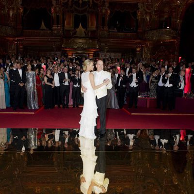 Cena de gala tras la boda real de Alberto de Mónaco y Charlene Wittstock