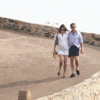 Carla Bruni y Nicolas Sarkozy durante sus vacaciones en la Costa Azul